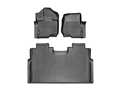 Ford F-150 Weathertech Floor Liners- Full Set -Black