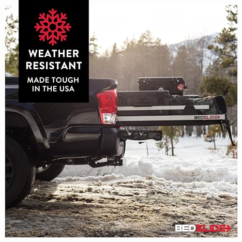 Bedslide 1000 Classic Sliding Truck Organizer, 75x48-Inch, Silver