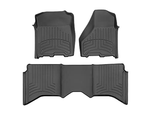 WeatherTech Custom Fit Floor Mats for Ram Trucks, Black
