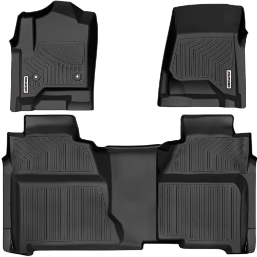 OEDRO Black TPE All Weather Floor Mats Set