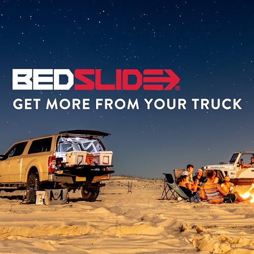 Bedslide 1000 Classic Sliding Truck Organizer, 75x48-Inch, Silver