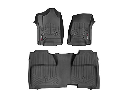Black WeatherTech FloorLiners for Sierra/Silverado - 1st & 2nd Row