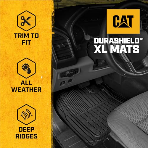 Cat® DuraShield XL All-Weather Rubber Truck Floor Mats
