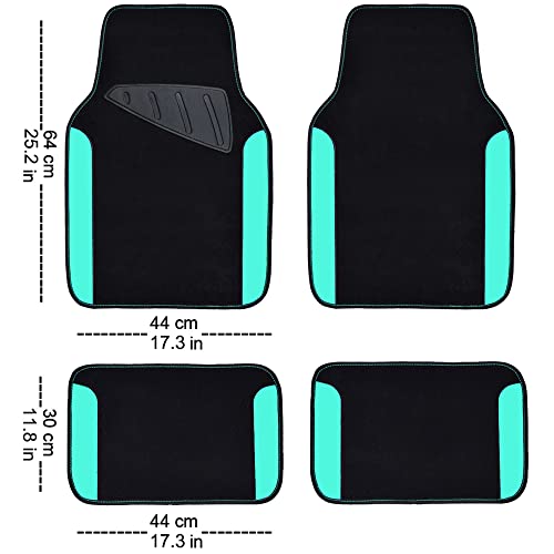 Teal Truck Floor Mats, Set of 4 pcs, Women's Style