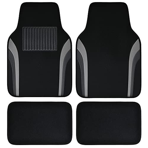 CAR PASS Waterproof Leather Sporty Floor Mats Set