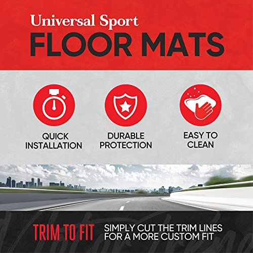 Motor Trend Grand Prix Tire Tread Rubber Floor Mats