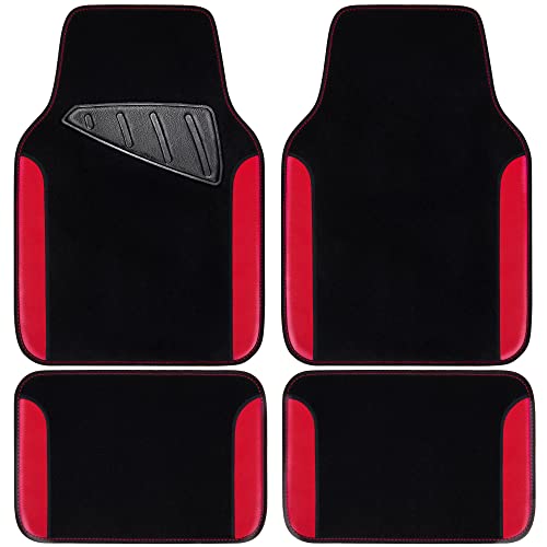 Rainbow Waterproof Faux Leather Car Floor Mats Set