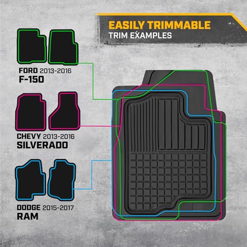 Cat® DuraShield XL All-Weather Rubber Truck Floor Mats