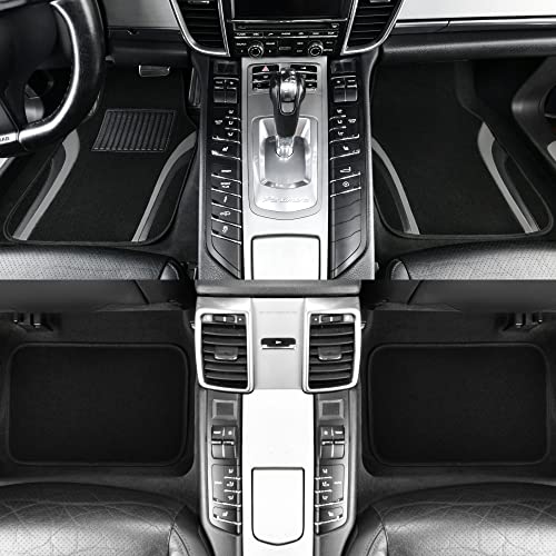 CAR PASS Waterproof Leather Sporty Floor Mats Set