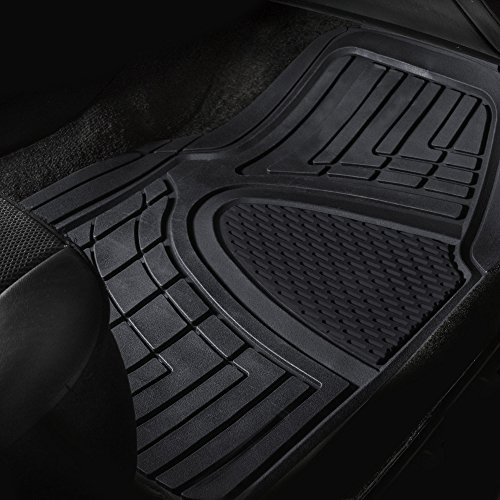 Heavy-Duty Universal Fit Truck Floor Mats, Black