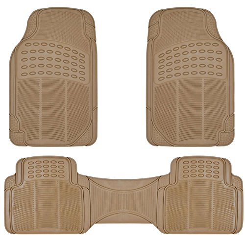 Tan Beige Heavy Duty Rubber Auto Floor Mats