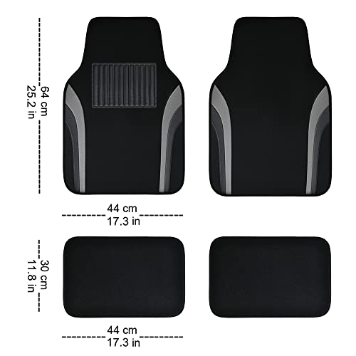 CAR PASS Waterproof Leather Sporty Floor Mats Set