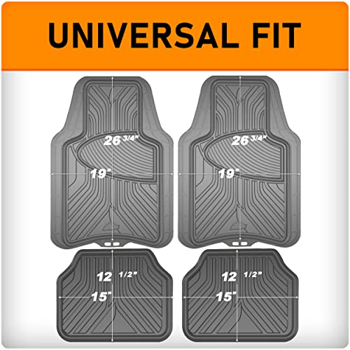 Armor All® 4-Piece All-Season Grey Floor Mats: Custom Fit, All-Weather Protection