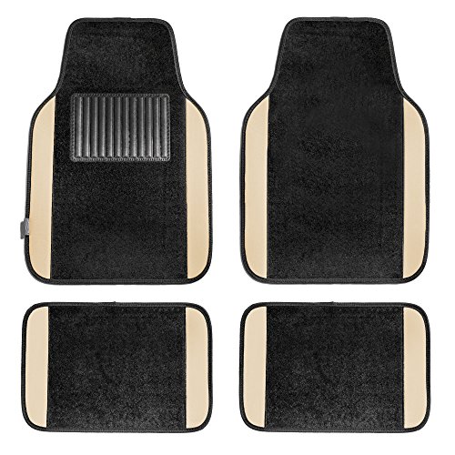 Universal Fit Beige Truck Carpet Floor Mats - All Purpose Mats