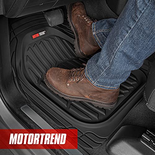 4pc Black Truck Floor Mats Set - All Weather