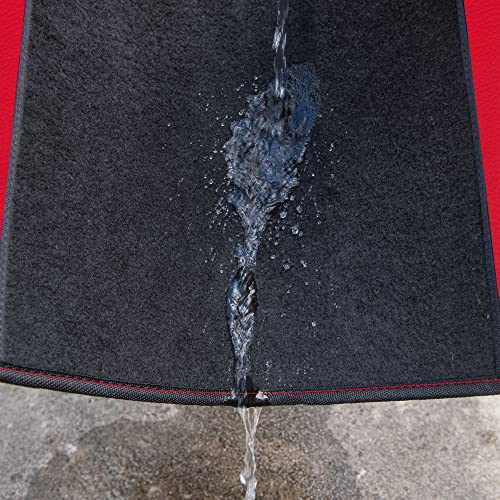 Rainbow Waterproof Faux Leather Car Floor Mats Set