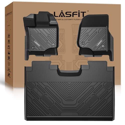 Black TPE Floor Mats for Ford F-150 Trucks