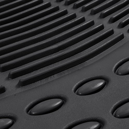Universal Fit All-Weather Truck Floor Mats, Durable, Waterproof (Black)