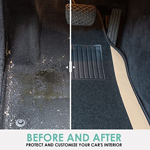 Universal Fit Beige Truck Carpet Floor Mats - All Purpose Mats