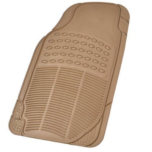 Tan Beige Heavy Duty Rubber Auto Floor Mats