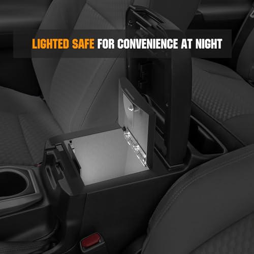 3mirrors Center Console Gun Safe for 2016-2023 Toyota Tacoma