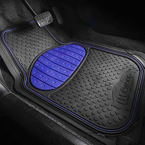Blue Heavy-Duty Truck Floor Mats - Universal Fit