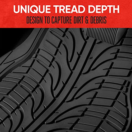 Motor Trend Grand Prix Tire Tread Rubber Floor Mats