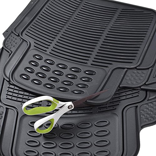 Rugged Ridged Rubber Rear Floor Mats for Trucks & SUVs