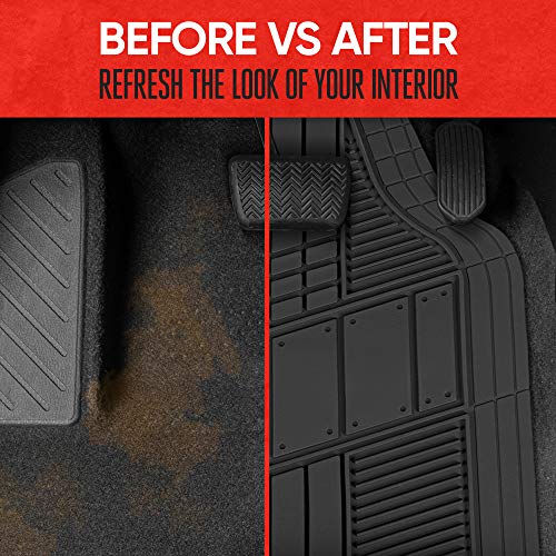 Black DualFlex™ Rubber Floor Mats for Trucks & SUVs