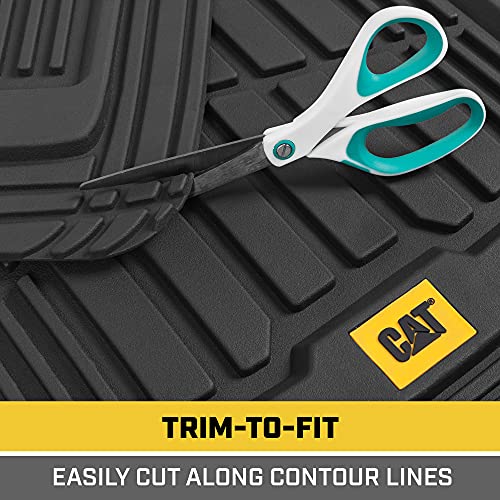 Cat® ToughRide™ Heavy-Duty Rubber All Season Truck Mats
