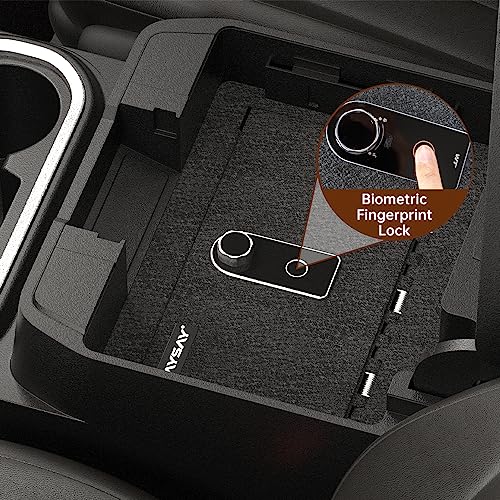 LAYSAY Center Console Safe for Chevy Silverado & GMC Sierra