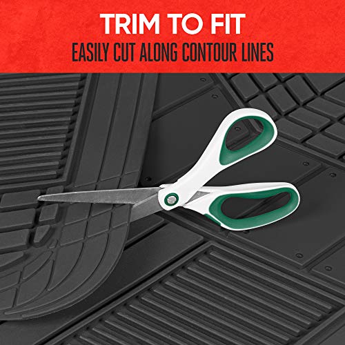 Black DualFlex™ Rubber Floor Mats for Trucks & SUVs