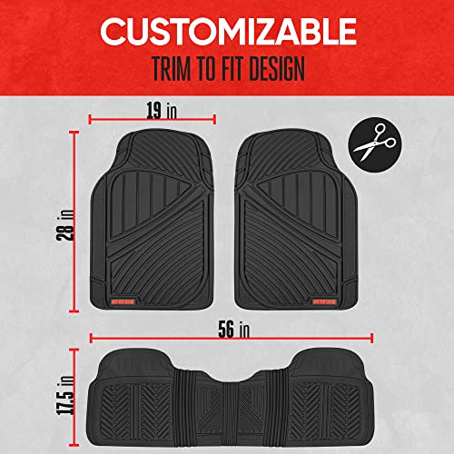 Motor Trend FlexTough All Weather Floor Mats Set