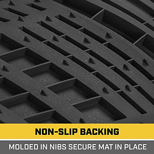 Cat® ToughRide™ Heavy-Duty Rubber All Season Truck Mats