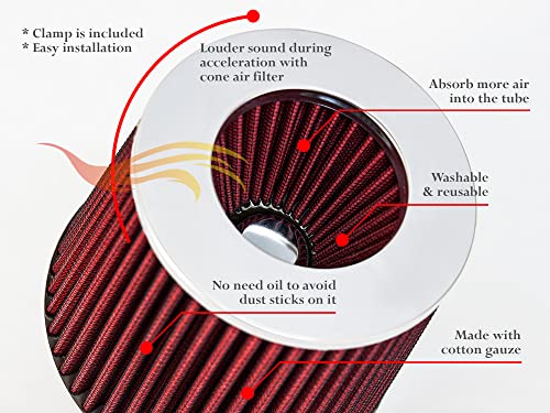 Rtunes Racing Short Ram Air Intake + Filter Kit