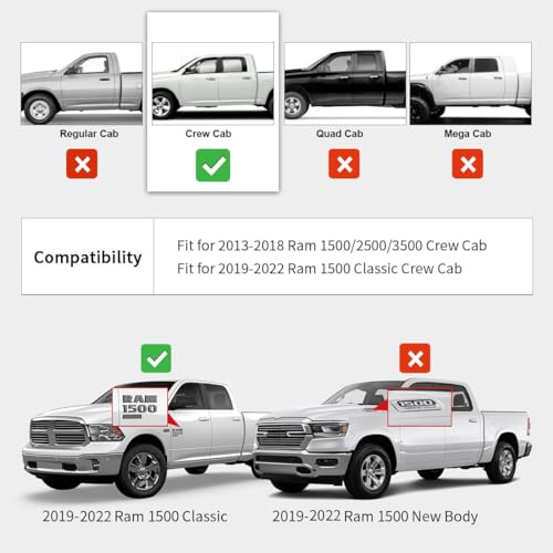 Custom Fit Black Floor Mats for Dodge Ram Trucks