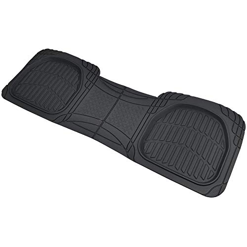 Motor Trend FlexTough Black Rubber Car Floor Mats