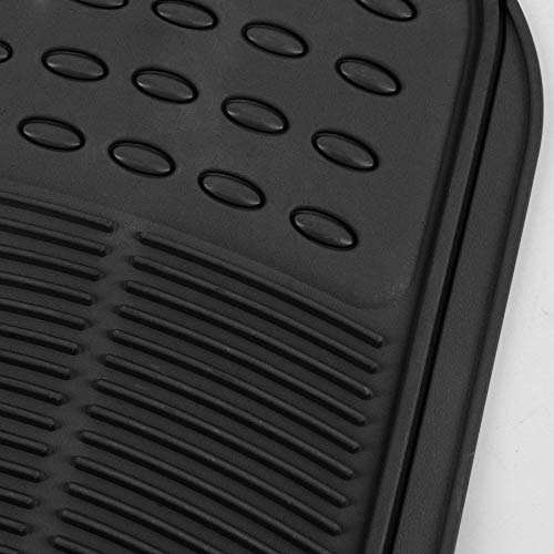 BDK ProLiner All-Weather Truck Floor Mats, 3-Piece Black