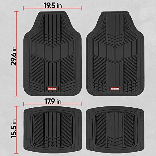 Black DualFlex™ Rubber Floor Mats for Trucks & SUVs