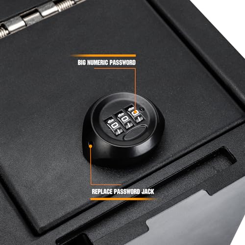 3mirrors Center Console Gun Safe for 2016-2023 Toyota Tacoma