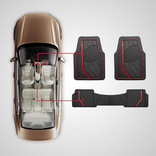 Dickies 3-Piece Heavy-Duty Rubber Floor Mats