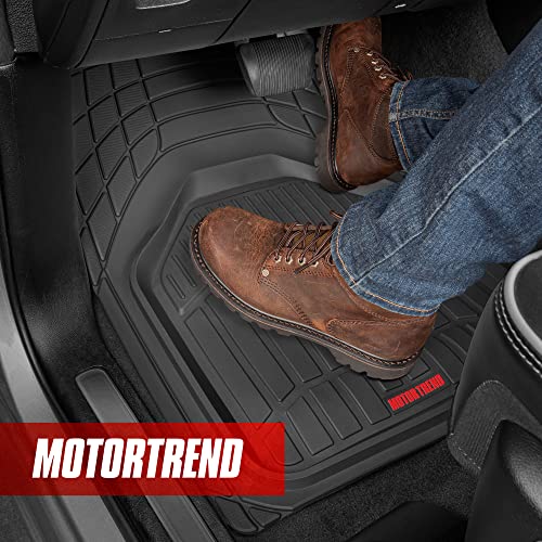Motor Trend FlexTough Defender Truck Floor Mats Black