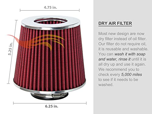 Rtunes Racing Short Ram Air Intake + Filter Kit