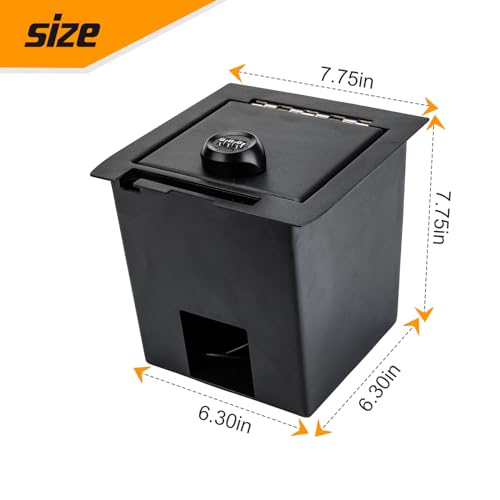 3mirrors Center Console Gun Safe for 2016-2023 Toyota Tacoma