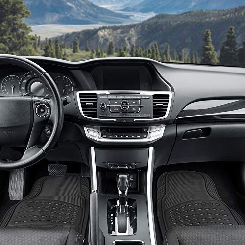 BDK ProLiner All-Weather Truck Floor Mats, 3-Piece Black