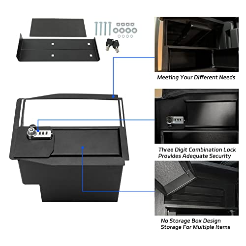 KUAFU Center Console Safe Vault for Ford Trucks 2015-2020