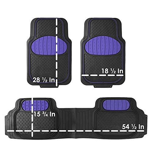 Blue Heavy-Duty Truck Floor Mats - Universal Fit
