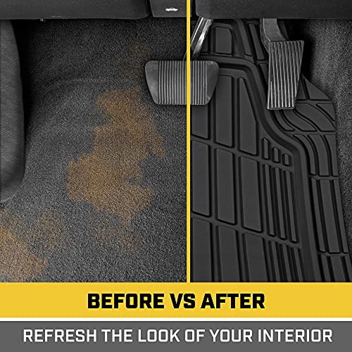 Cat® ToughRide™ Heavy-Duty All Season Rubber Car Floor Mats