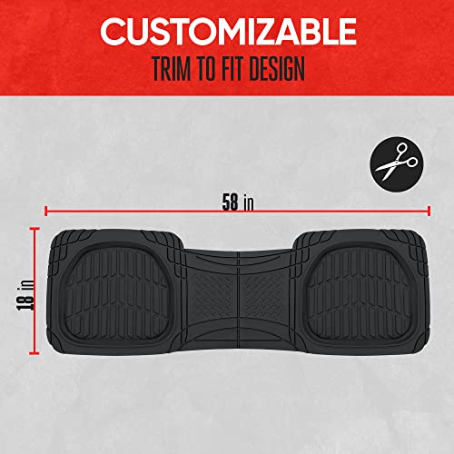 Motor Trend PRO920 Deep Dish Rubber Rear Mats