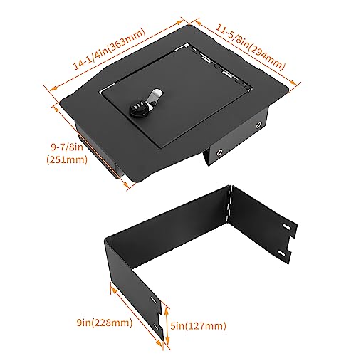 Ford F-150 Console Vault Gun Safe - Steel Black